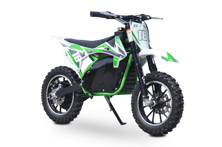 neo outlaw kids 800w 36v dirt bike green