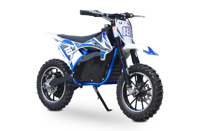 mini dirt bike blue 36v 800w