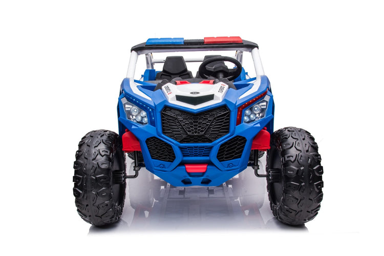 Blue Police ride on electric buggy with Siren
