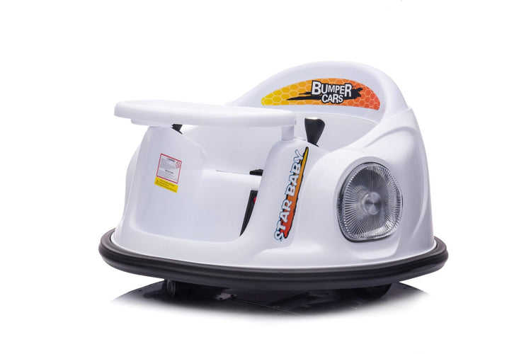 Kids White electric Bumper Car