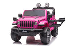 Girls ride on Jeep