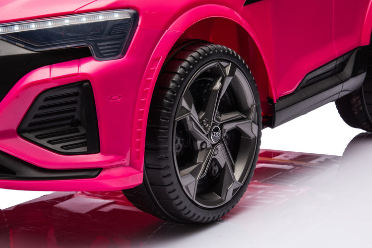 Barbie Pink Audi SQ8 for kids with rubber wheels