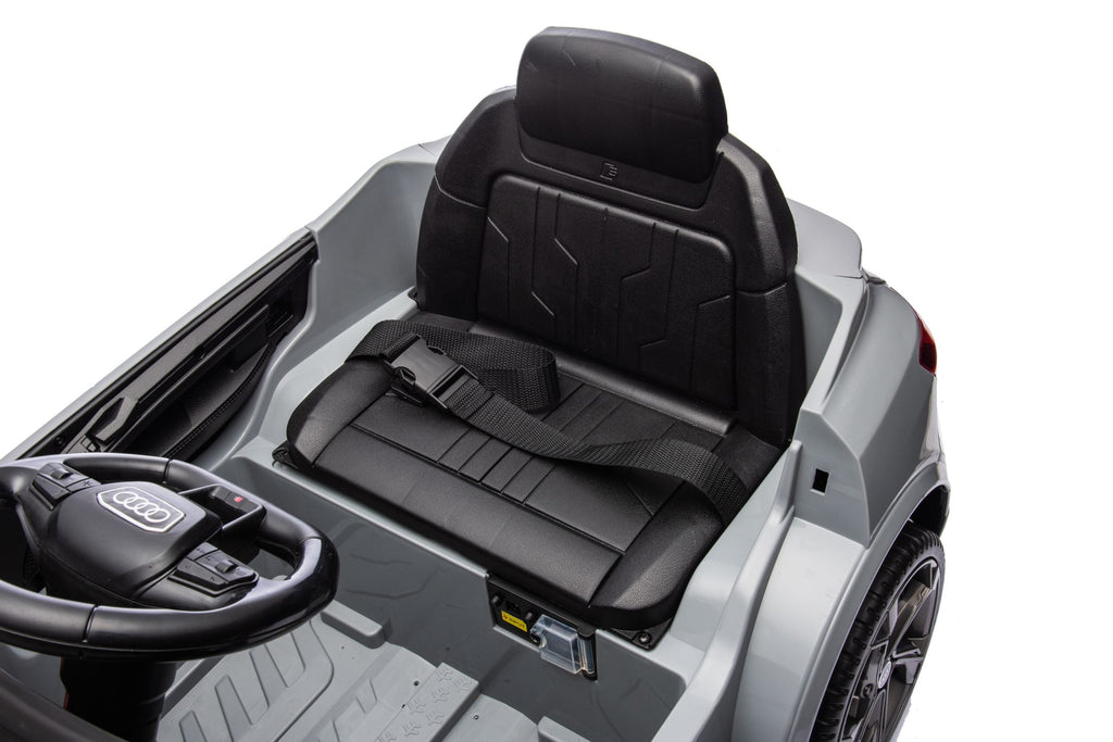 Kids ride on car with leather seat
