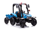 24V Kids Electric Ride On Harvest Tractor with Leather Seat