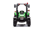 Green kids ride on tractor