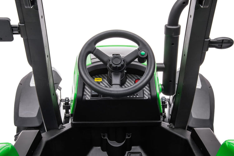 kids rid eon tractor steering