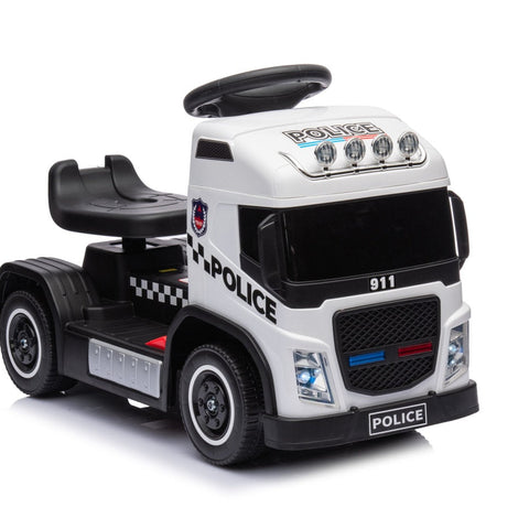 Electric Police Truck White