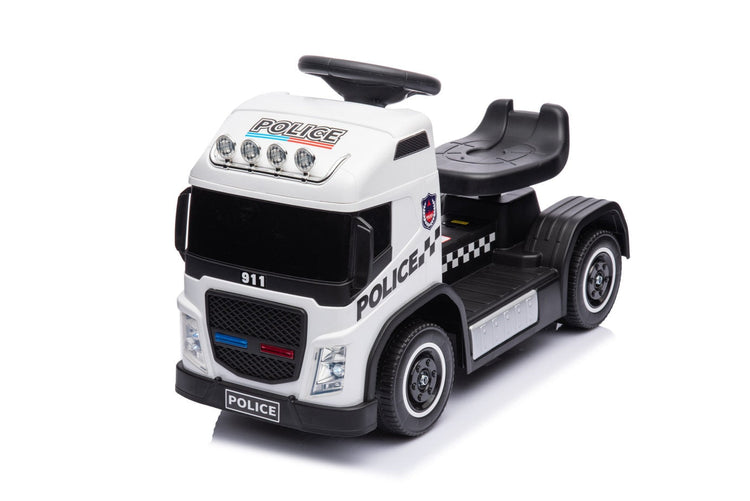 Electric Police Truck White