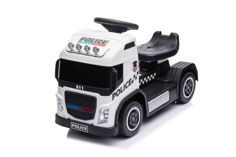 Electric Police Truck White