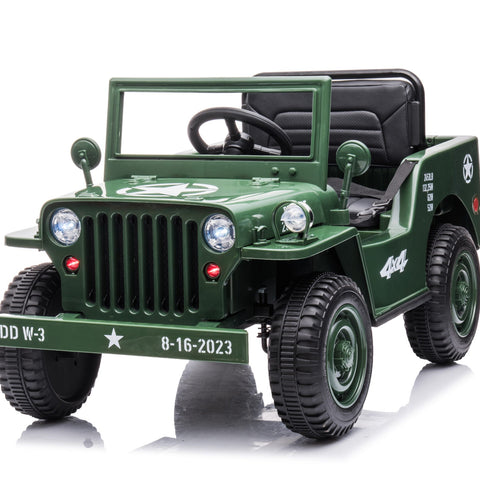 Authentic Willys Jeep style ride-on for children