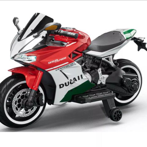 Kids Licensed Ducati Panigale 12V Electric Ride-On Motorbike - Red