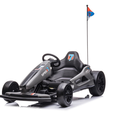 Drift King Kids 24V Electric Drift Go Kart with High-Speed Mode