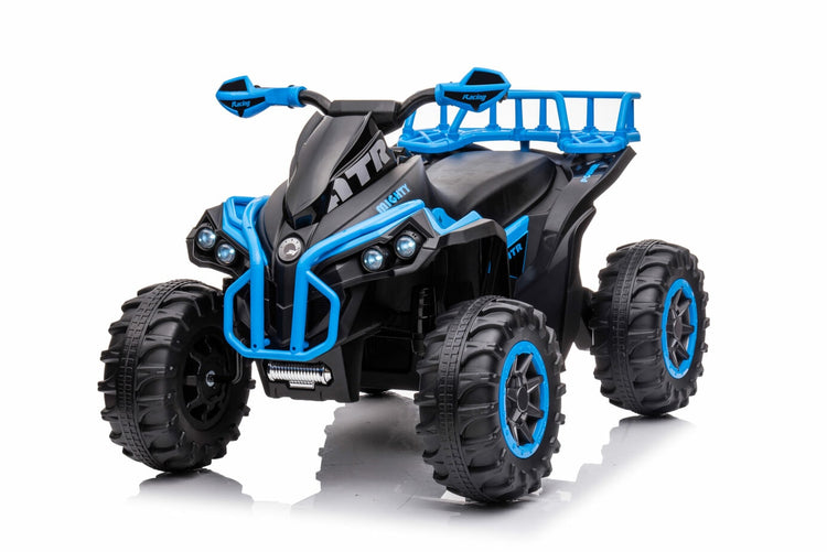 Kids 12V Electric Ride-On Quad Bike with EVA Wheels and Storage