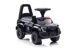 Police play car for toddlers, foot-driven, black