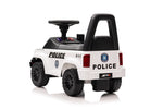 Toddler's first police car, foot propulsion, white