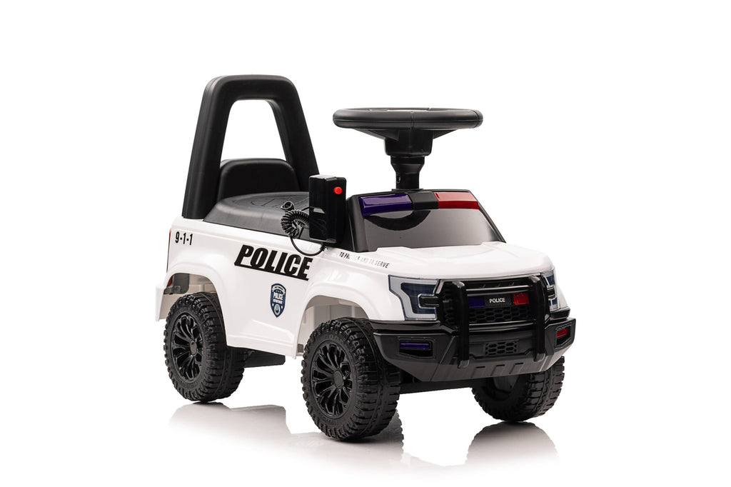 Interactive Foot-to-Floor Police Ride-On Car with Lights and Sounds