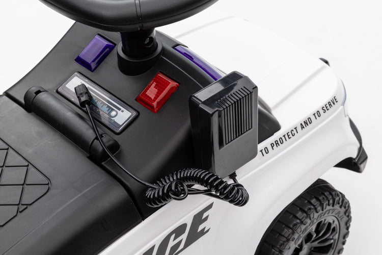 Interactive Foot-to-Floor Police Ride-On Car with Lights and Sounds