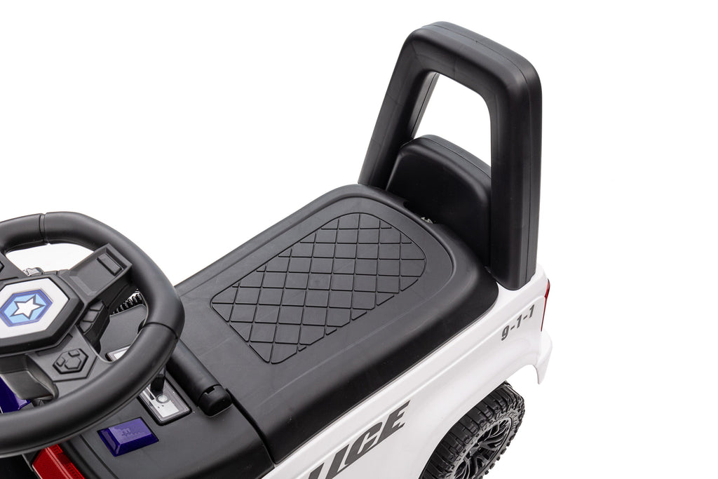 Interactive Foot-to-Floor Police Ride-On Car with Lights and Sounds