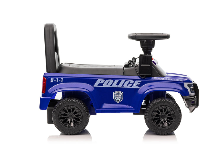 Interactive Foot-to-Floor Police Ride-On Car with Lights and Sounds