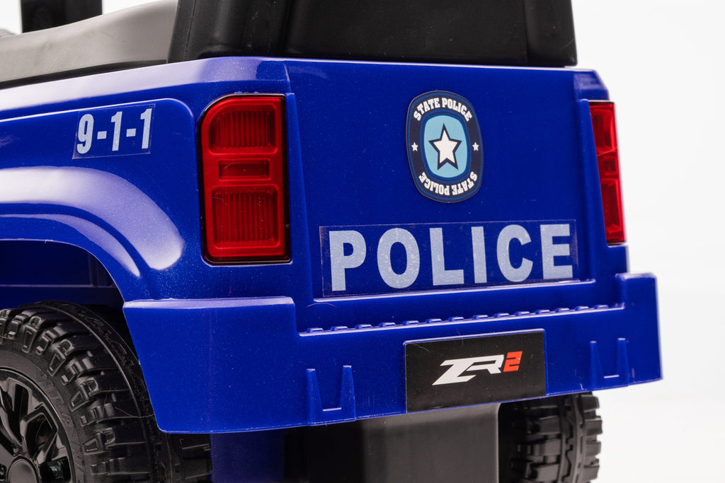 Interactive Foot-to-Floor Police Ride-On Car with Lights and Sounds
