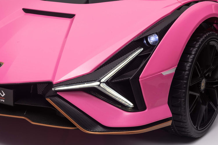 Luxurious Pink Lamborghini Sian Ride On Toy