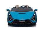 Blue 2 Seater Lamborghini Sian Kids Ride On