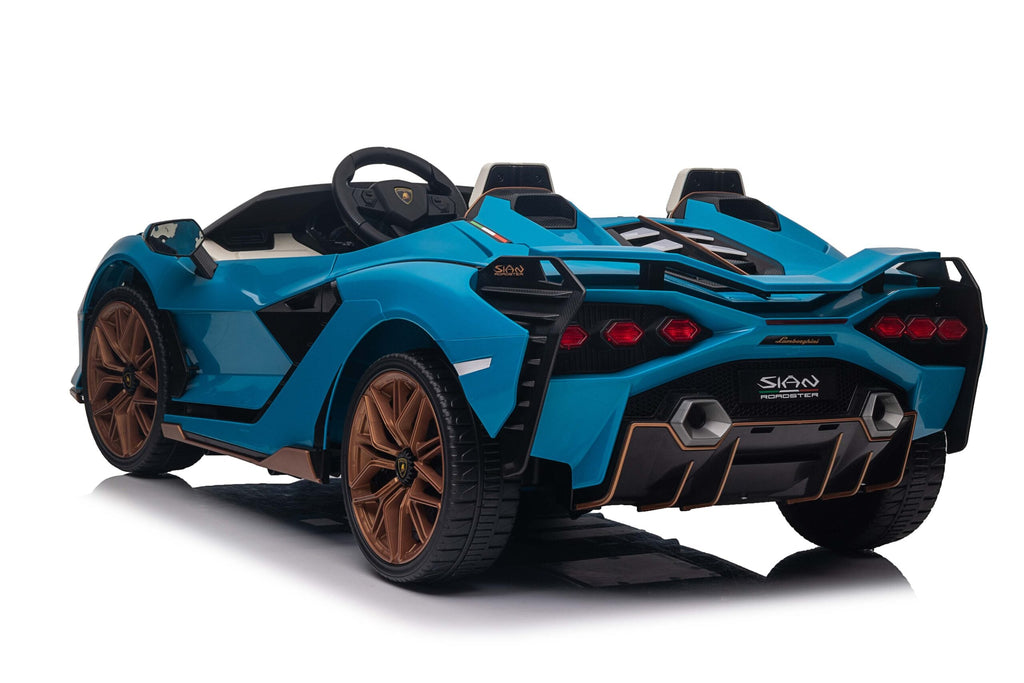 Sporty Blue Kids Lamborghini Sian Toy Car