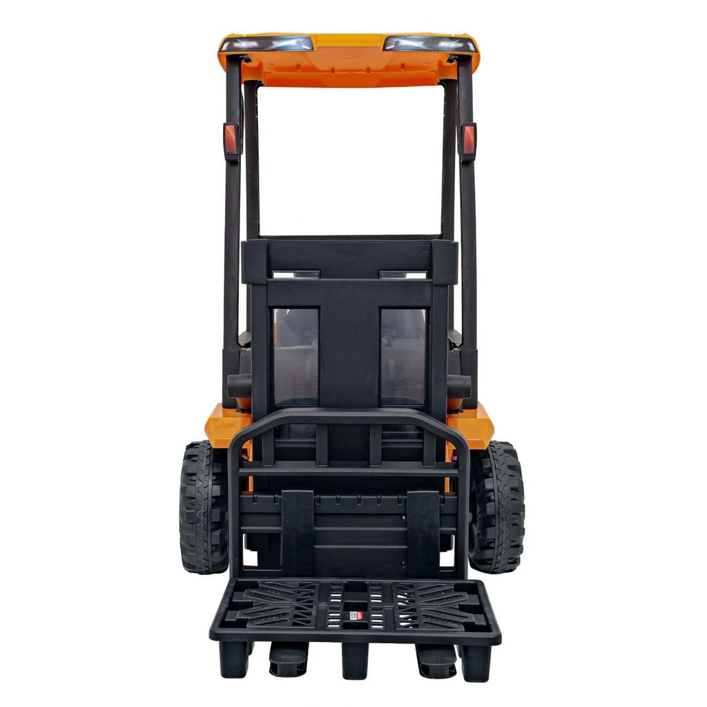 Licensed JCB Forklift 12V Kids Electric Ride On Tractor Yellow