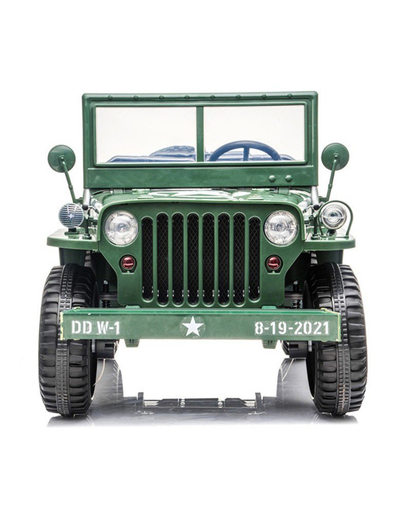 Kids 3 seater Green Jeep