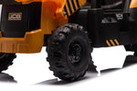 JCB 12V Electric Ride-On Kids Tractor with Front Loader and Backhoe