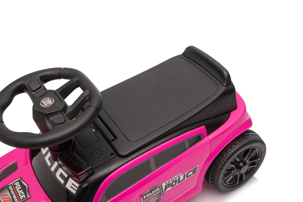 Neo G28 Police Push Along Ride-On Car for Kids with Music and Lights