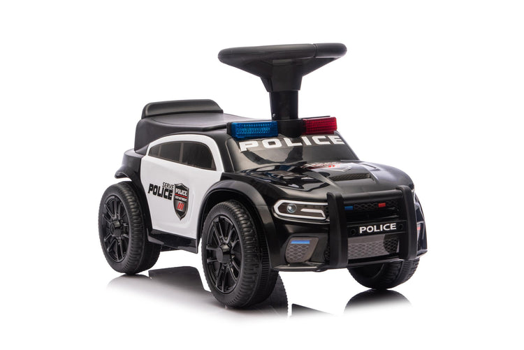 Neo G28 Police Push Along Ride-On Car for Kids with Music and Lights