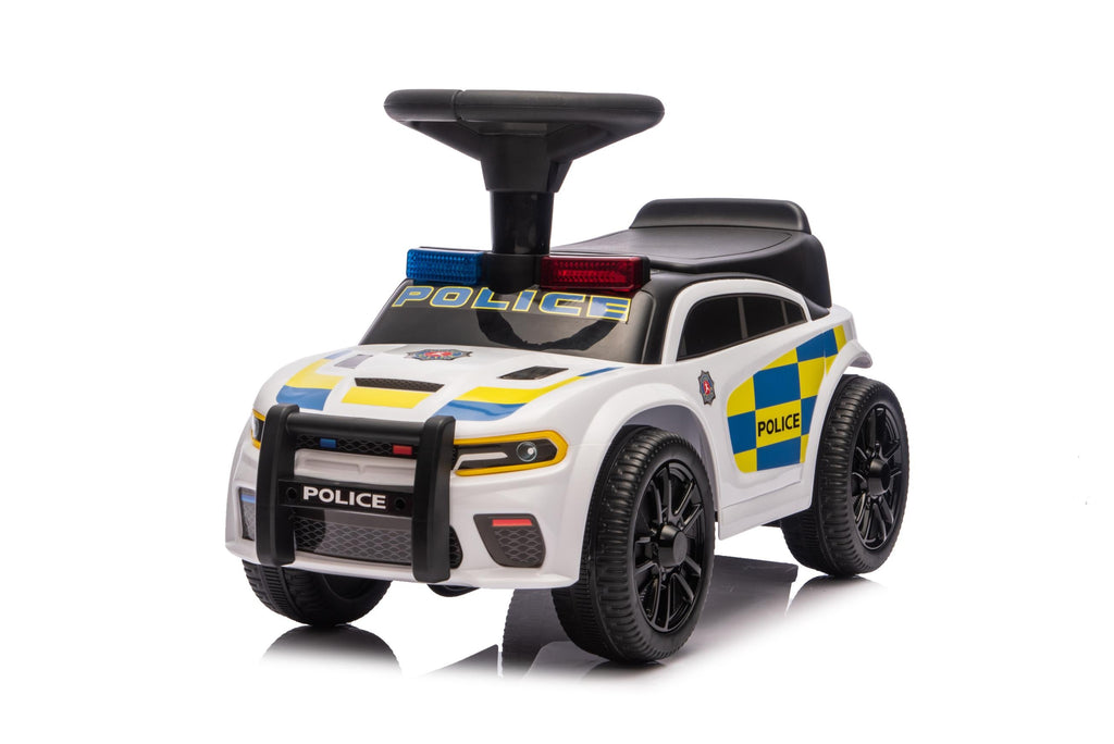 Neo G28 Police Push Along Ride-On Car for Kids with Music and Lights