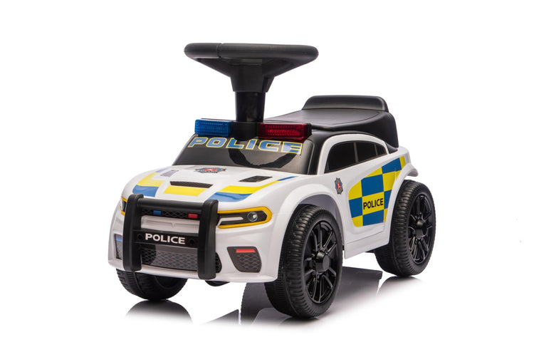 Neo G28 Police Push Along Ride-On Car for Kids with Music and Lights