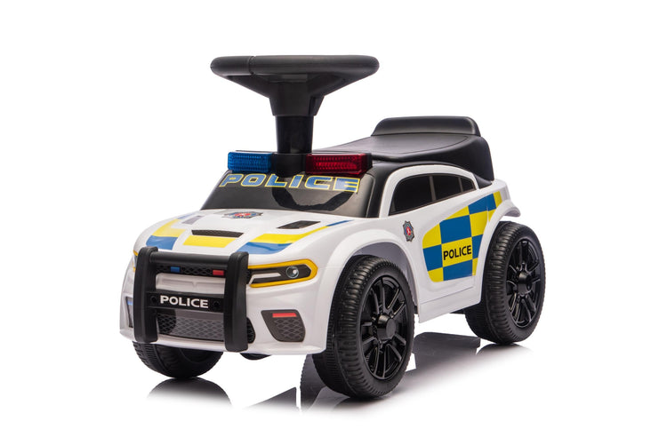 Neo G28 Police Push Along Ride-On Car for Kids with Music and Lights