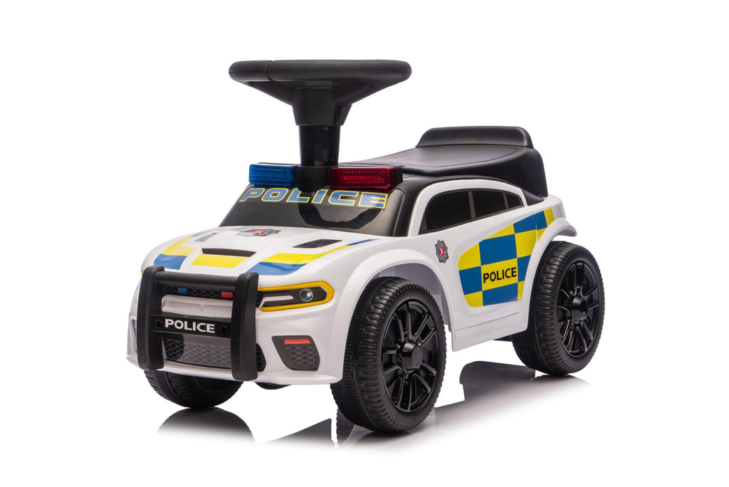Neo G28 Police Push Along Ride-On Car for Kids with Music and Lights