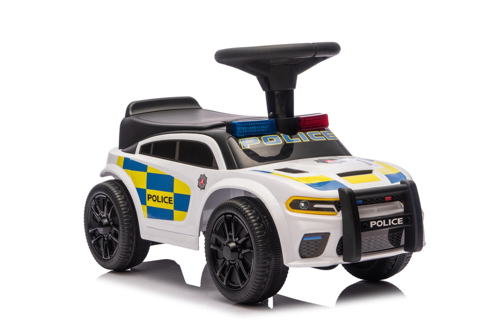 Neo G28 Police Push Along Ride-On Car for Kids with Music and Lights