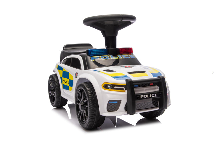 Neo G28 Police Push Along Ride-On Car for Kids with Music and Lights