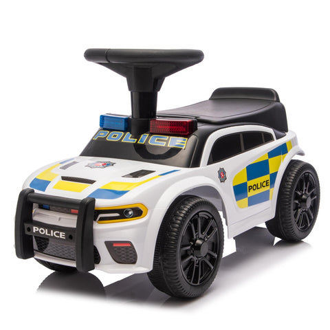 Neo G28 Police Push Along Ride-On Car for Kids with Music and Lights