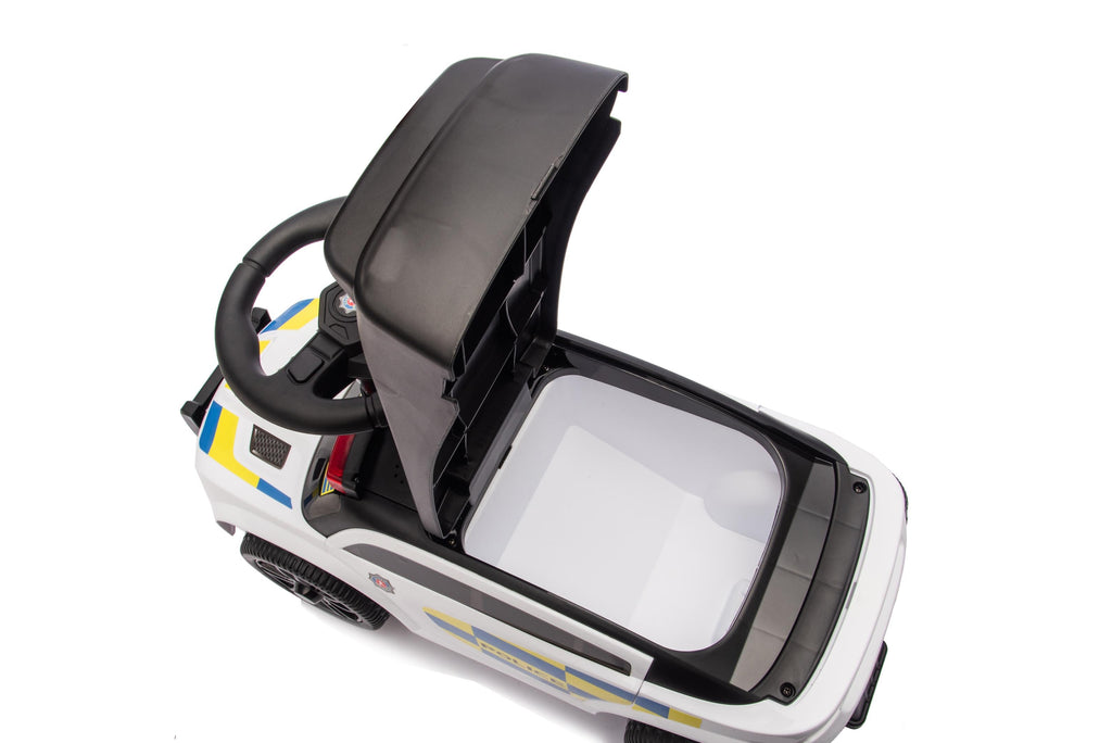 Neo G28 Police Push Along Ride-On Car for Kids with Music and Lights