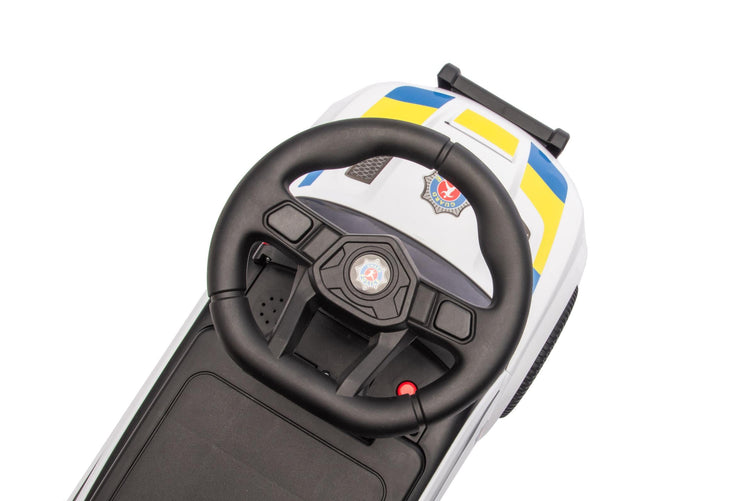 Neo G28 Police Push Along Ride-On Car for Kids with Music and Lights