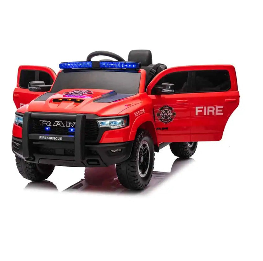 Kids Red Fire Truck 12V Electric Ride-On Toy with Siren and Lights