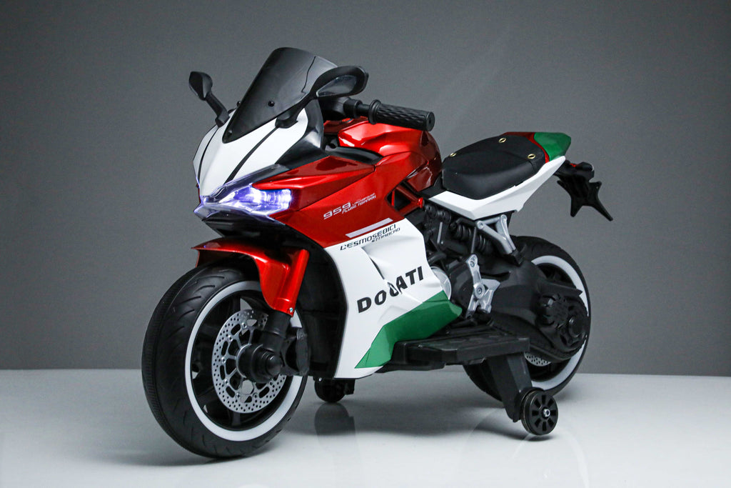 Kids Licensed Ducati Panigale 12V Electric Ride-On Motorbike - Red