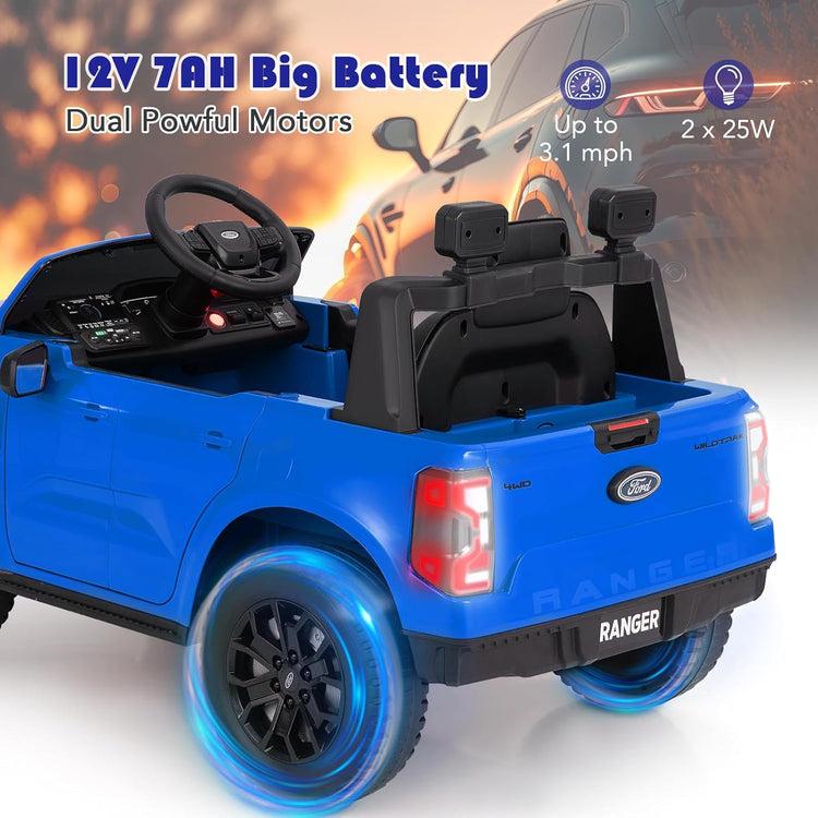 Kids Ride on Ford Ranger Electric Car with Parental Remote