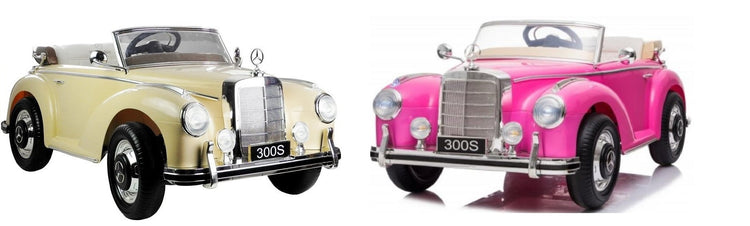 Classic Mercedes Benz 300S 12V Kids Ride On Car with Remote Control