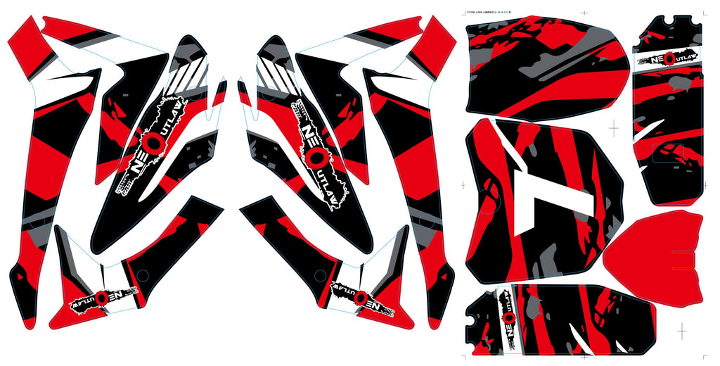 Neo HP110E 1200W Stickers Red