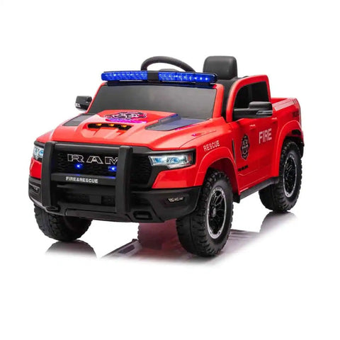 Kids Red Fire Truck 12V Electric Ride-On Toy with Siren and Lights