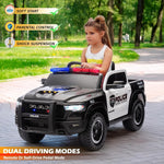 Official Licensed Dodge Ram 12V Kids Ride On Police Car with Remote
