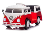 Licensed Kids Red VW 12V Volkswagen Camper Van Ride On Car with Remote