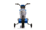blue kids motorbike